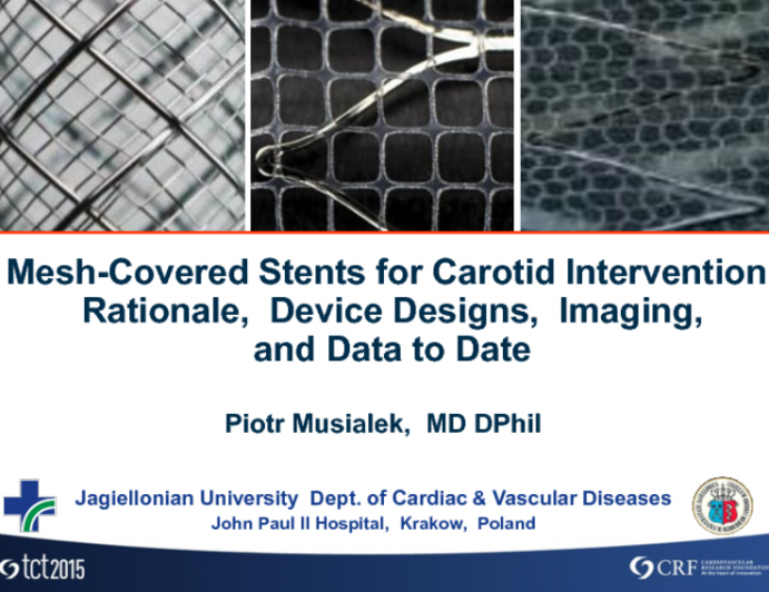 Mesh-Covered Stents for Carotid Intervention: Rationale, Device Designs, Imaging, and Data to Date