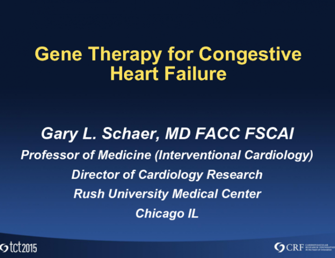 Gene Therapy for CHF