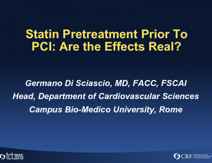 Statin Pretreatment Prior to PCI: Are the Effects Real?