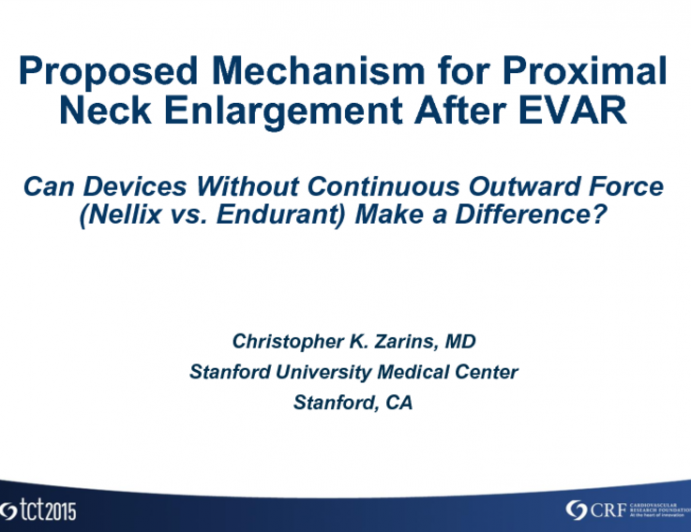 Proposed Mechanisms for Proximal Neck Enlargement After EVAR: Can Devices Without Continuous Outward Force (Nellix vs Endurant) Make a Difference?