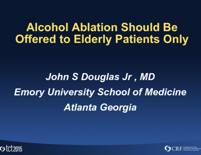 Debate 3: Which Age Group Should Be Referred for Alcohol Septal Ablation? The Procedure Should Be Offered to Elderly Patients Only!