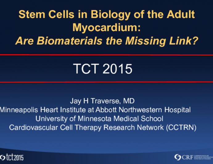 Stem Cells in Biology of the Adult Myocardium: Are Biomaterials the Missing Link?