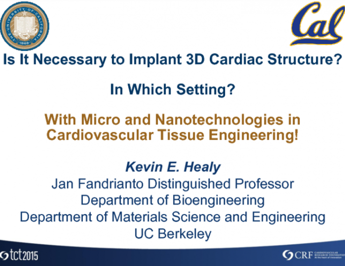 Debate: Is It Necessary to Implant 3-D Cardiac Structures? In Which Setting? With Micro and Nanotechnology in Cardiovascular Tissue Engineering!