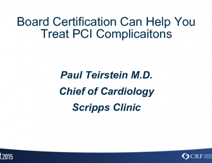 How PCI Complications Can Help You With the MOC Requirements