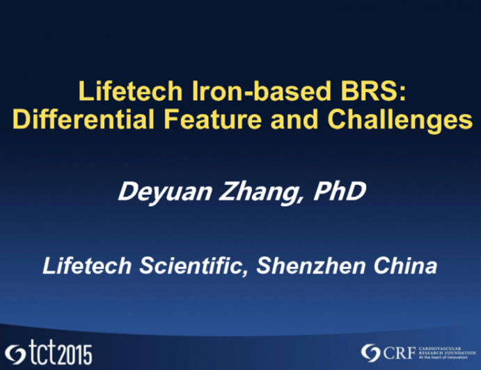 The Lifetech Iron-Based BRS: Differentiating Features and Challenges