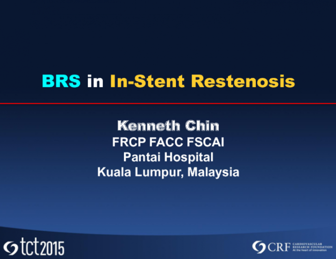 BRS in In-Stent Restenosis