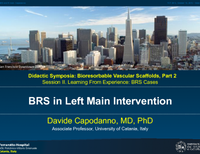 BRS in Left Main Intervention