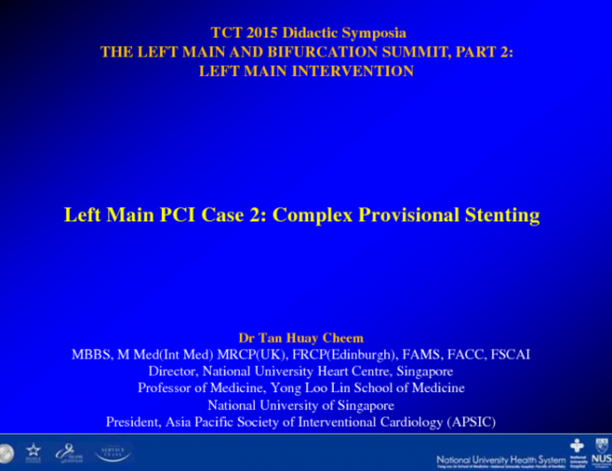 Left Main PCI Case 2: Complex Provisional Stenting