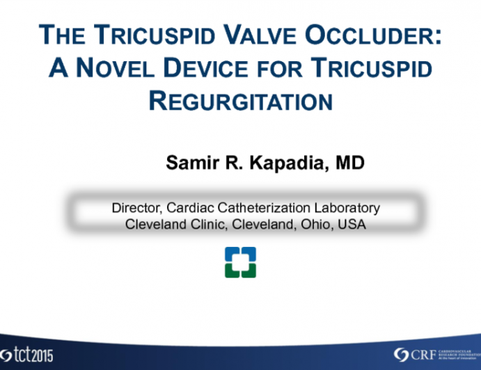 The Tricuspid Valve Occluder: A Novel Device for Tricuspid Regurgitation