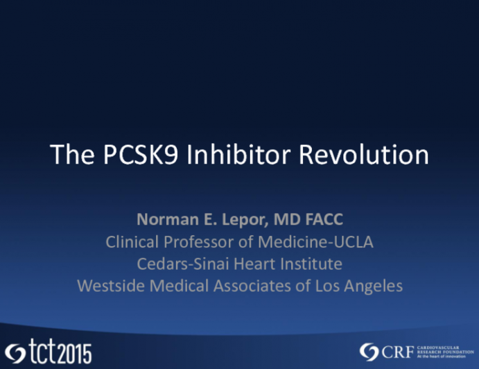 The PCSK9 Inhibitor Revolution
