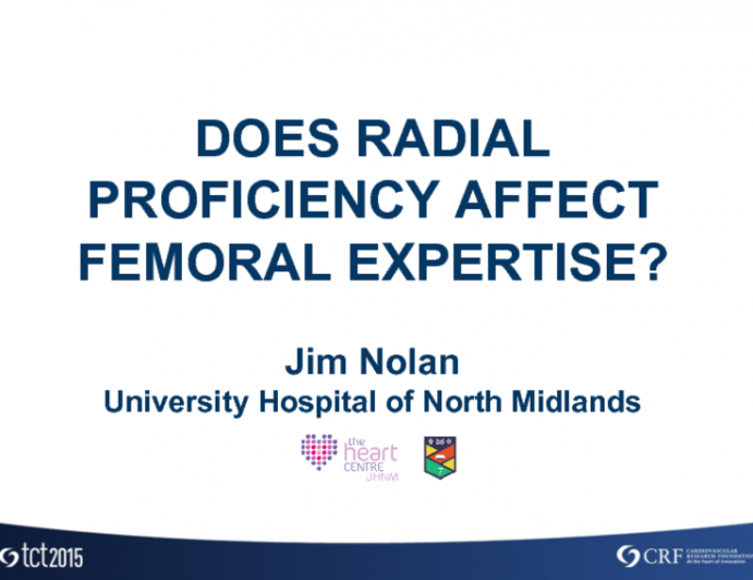 Does Radial Proficiency Affect Femoral Expertise?