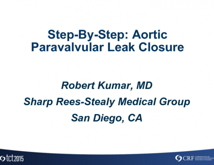 Case 3: Aortic Paravalvular Leak Closure  Surgical Valve