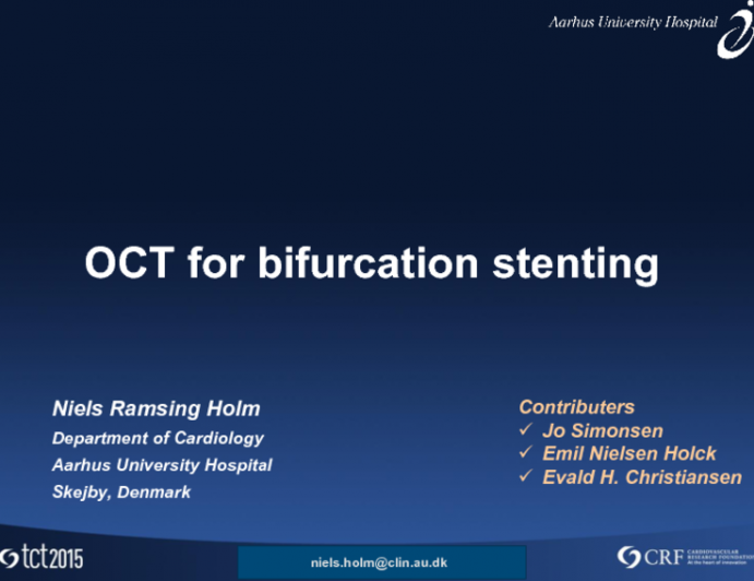 OCT to Guide Bifurcation PCI