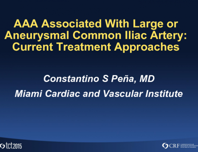 AAA Associated With Large or Aneurysmal Common Iliac Artery: Current Treatment Approaches