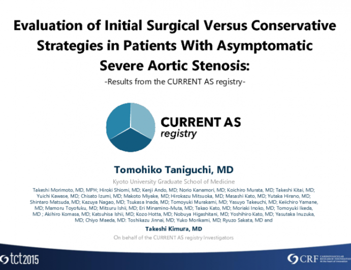 Evaluation of Initial Surgical Versus Conservative Strategies in Patients With Asymptomatic Severe Aortic Stenosis