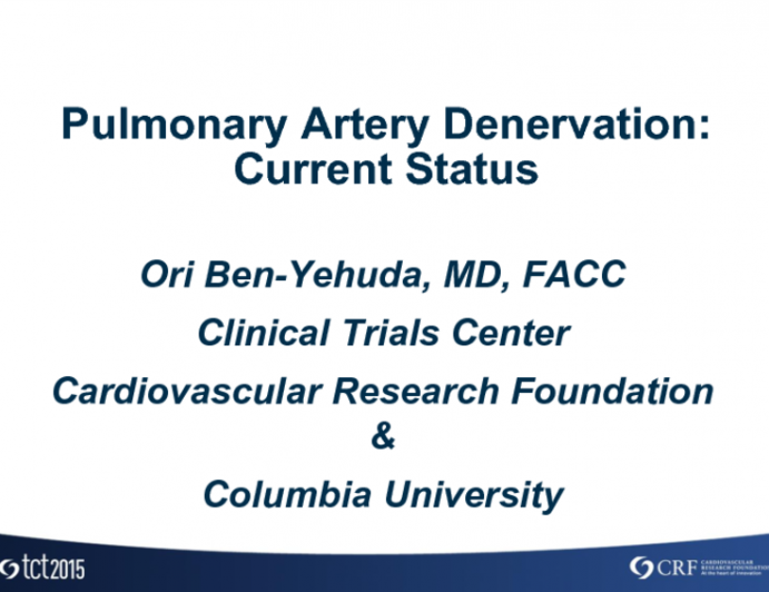 Pulmonary Denervation: Current Status
