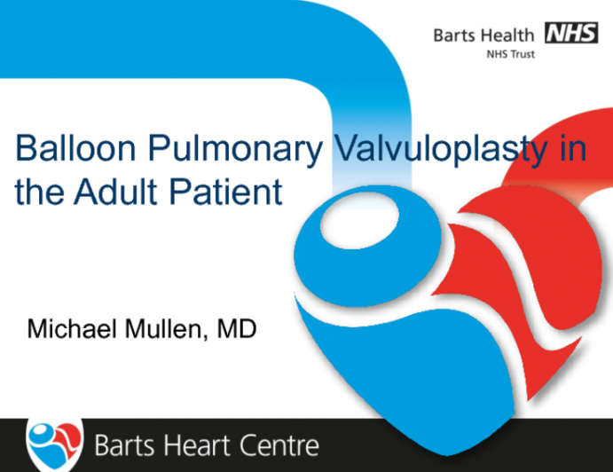 Balloon Pulmonary Valvuloplasty in the Adult Patient