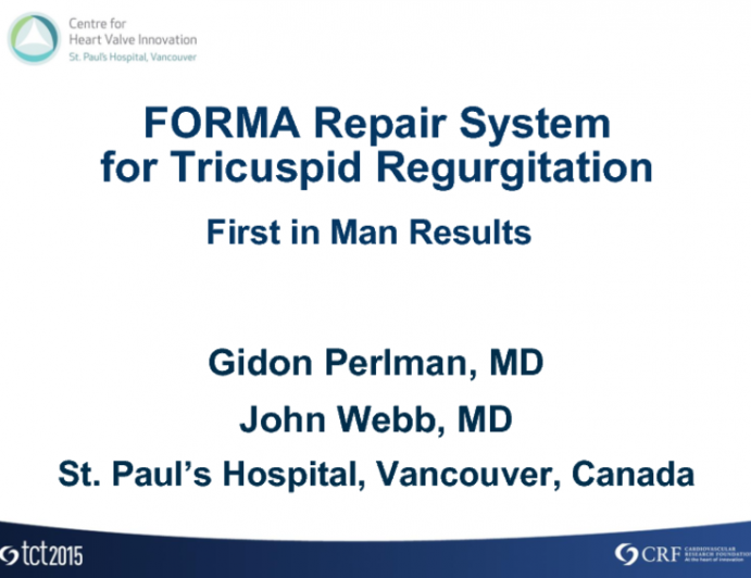 Transcatheter Tricuspid Regurgitation Treatment 3: Forma