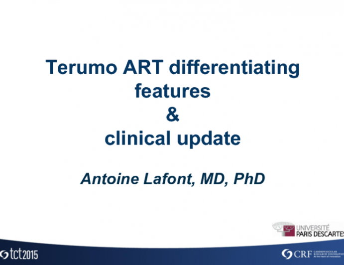 Terumo ART: Differentiating Features and Clinical Update