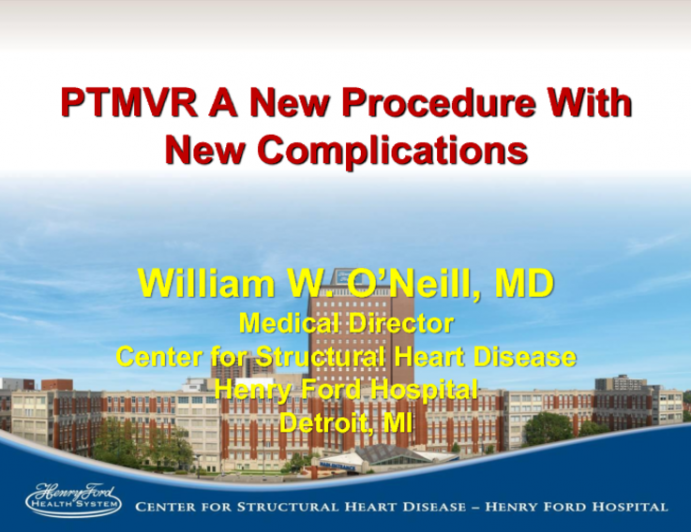 TMVR: A New Procedure With New Complications