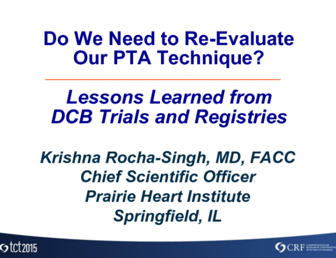 Do We Need to Reevaluate Our PTA Technique? Lessons Learned From Drug-Eluting Balloons