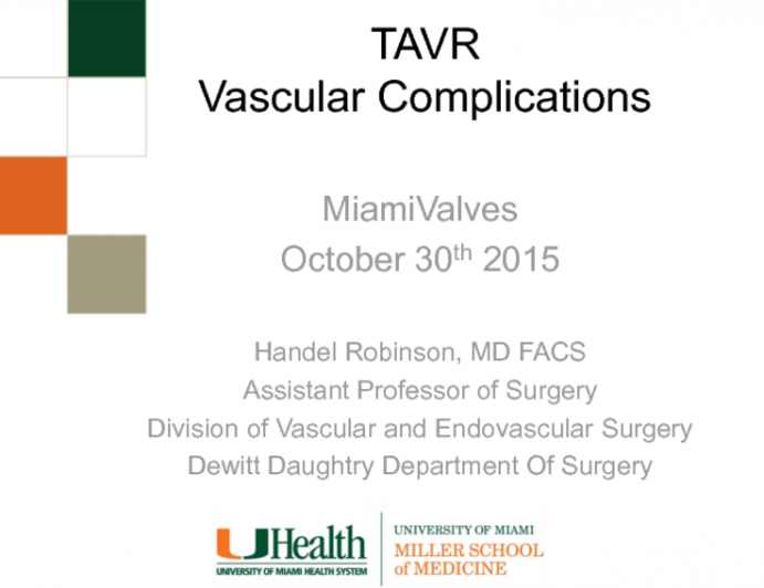 TAVR Vascular Complications