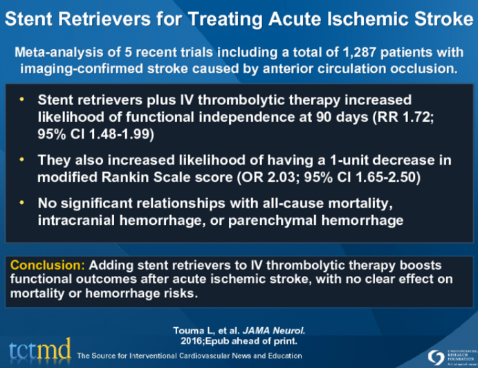 Stent Retrievers for Treating Acute Ischemic Stroke