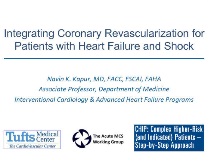 Integrating Coronary Revascularization for Patients with Heart Failure and Shock