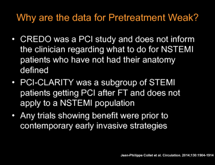 Why are the data for Pretreatment Weak?