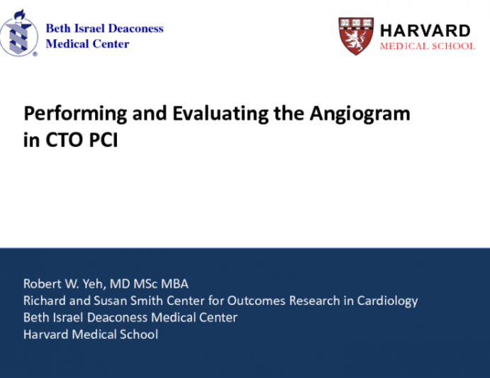 Performing and Evaluating the Angiogram