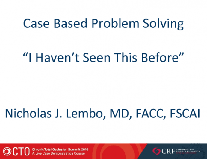 Case Based Problem Solving - I Haven't Seen This Before (Part 1)
