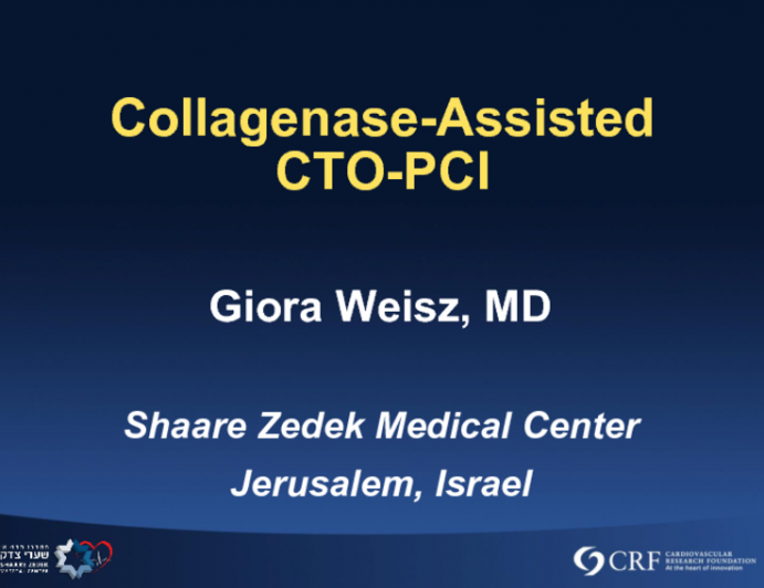 Early Experience With Collagenase Assisted CTO-PCI