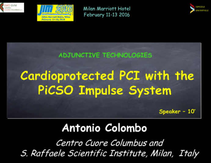 Cardioprotected PCI with the PiCSO Impulse System