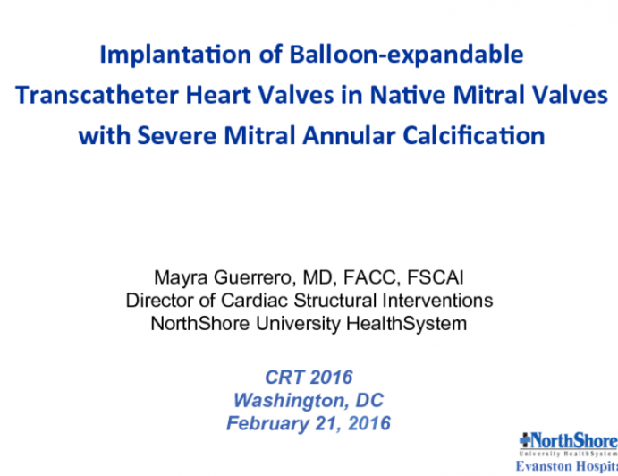 Implantation of Balloon-expandable Transcatheter Heart Valves in Native Mitral Valves with Severe Mitral Annular Calcification