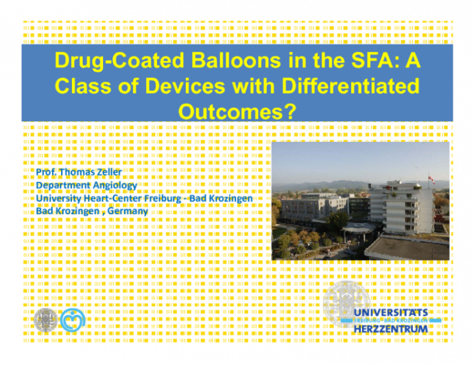 Drug-Coated Balloons in the SFA: A Class of Devices with Differentiated Outcomes?