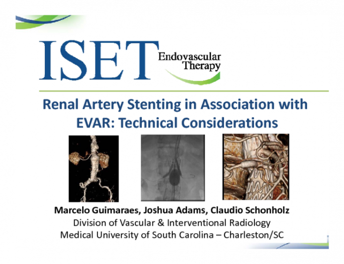 Renal Artery Stenting in Association with EVAR: Technical Considerations