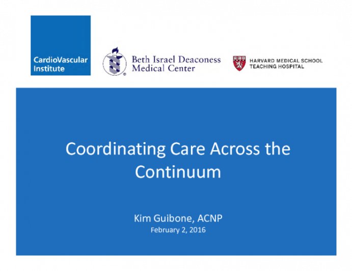 Coordinating Care across the Continuum