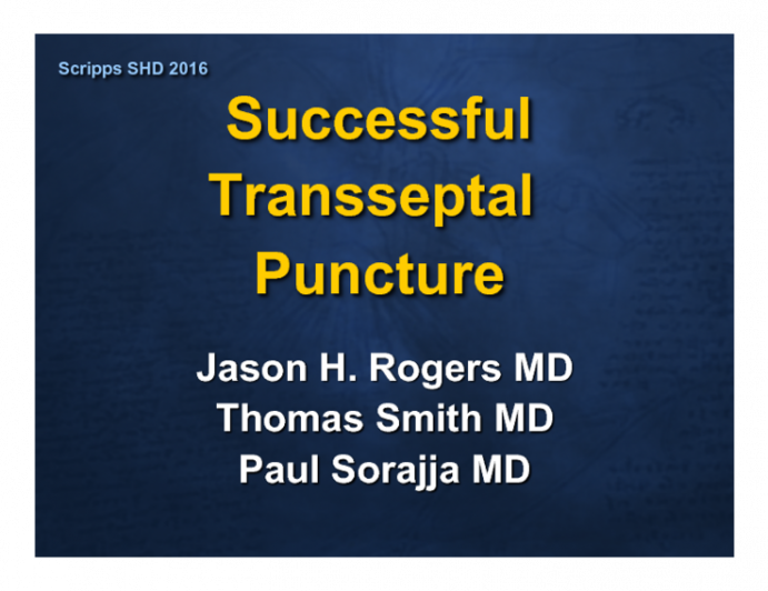 Successful Transseptal Puncture