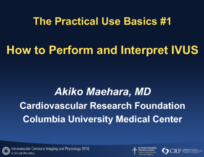 The Practical Use Basics #1: How to Perform and Interpret IVUS