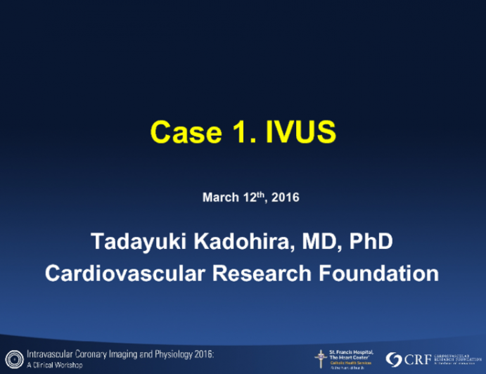 Case 1. IVUS