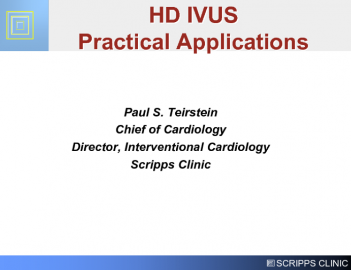 HD IVUS Practical Applications