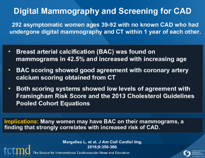 Digital Mammography and Screening for CAD