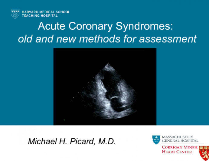 Acute Coronary Syndromes: old and new methods for assessment