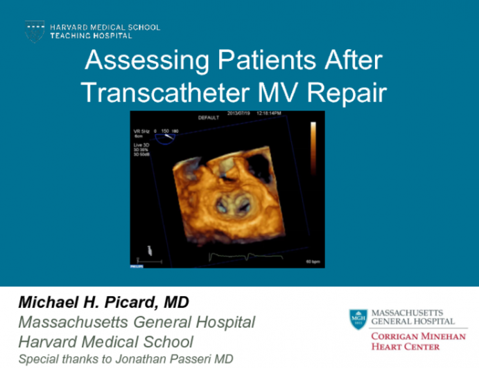 Assessing Patients After Transcatheter MV Repair