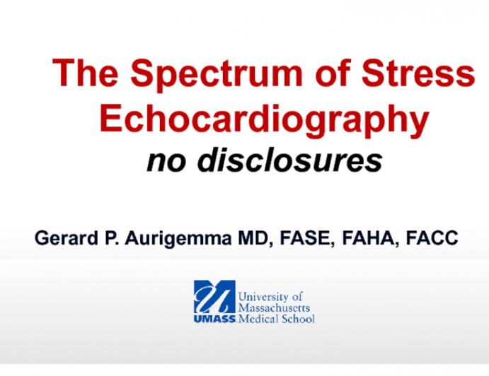 The Spectrum of Stress Echocardiography