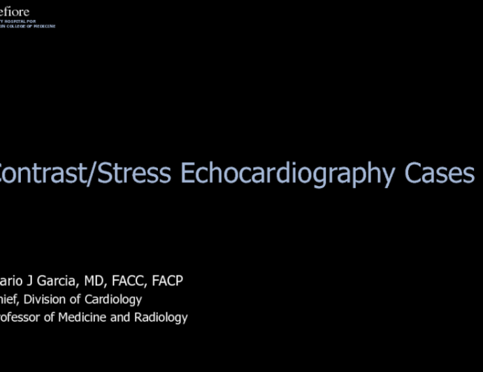 Contrast-Stress Echocardiography Cases