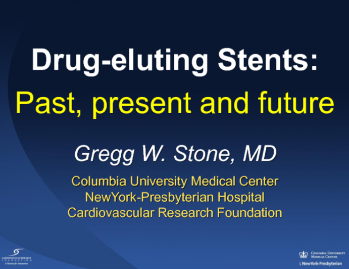 Drug-Eluting Stents: Past, Present, and Future