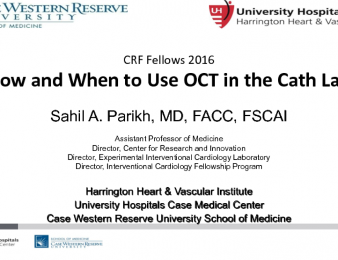 How and When to Use OCT in the Cath Lab