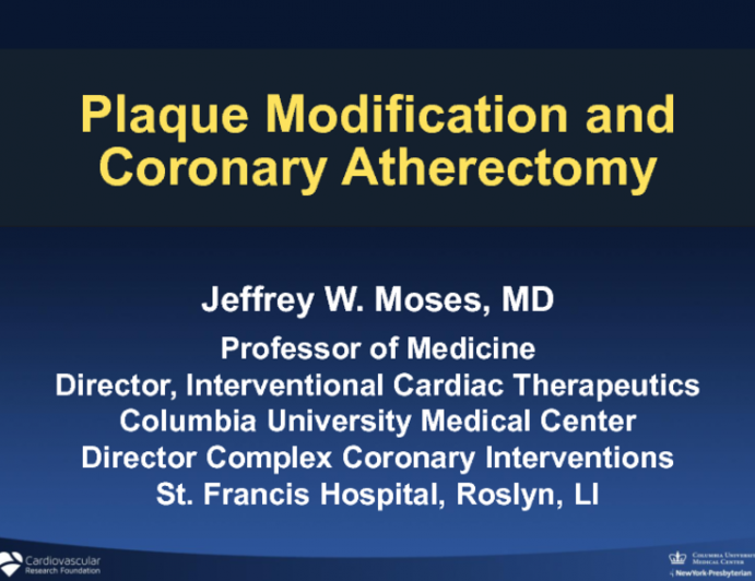 Plaque Modification Devices and Coronary Atherectomy