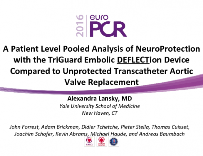 A Patient Level Pooled Analysis of NeuroProtection with the TriGuard Embolic DEFLECTion Device Compared to Unprotected Transcatheter Aortic Valve Replacement